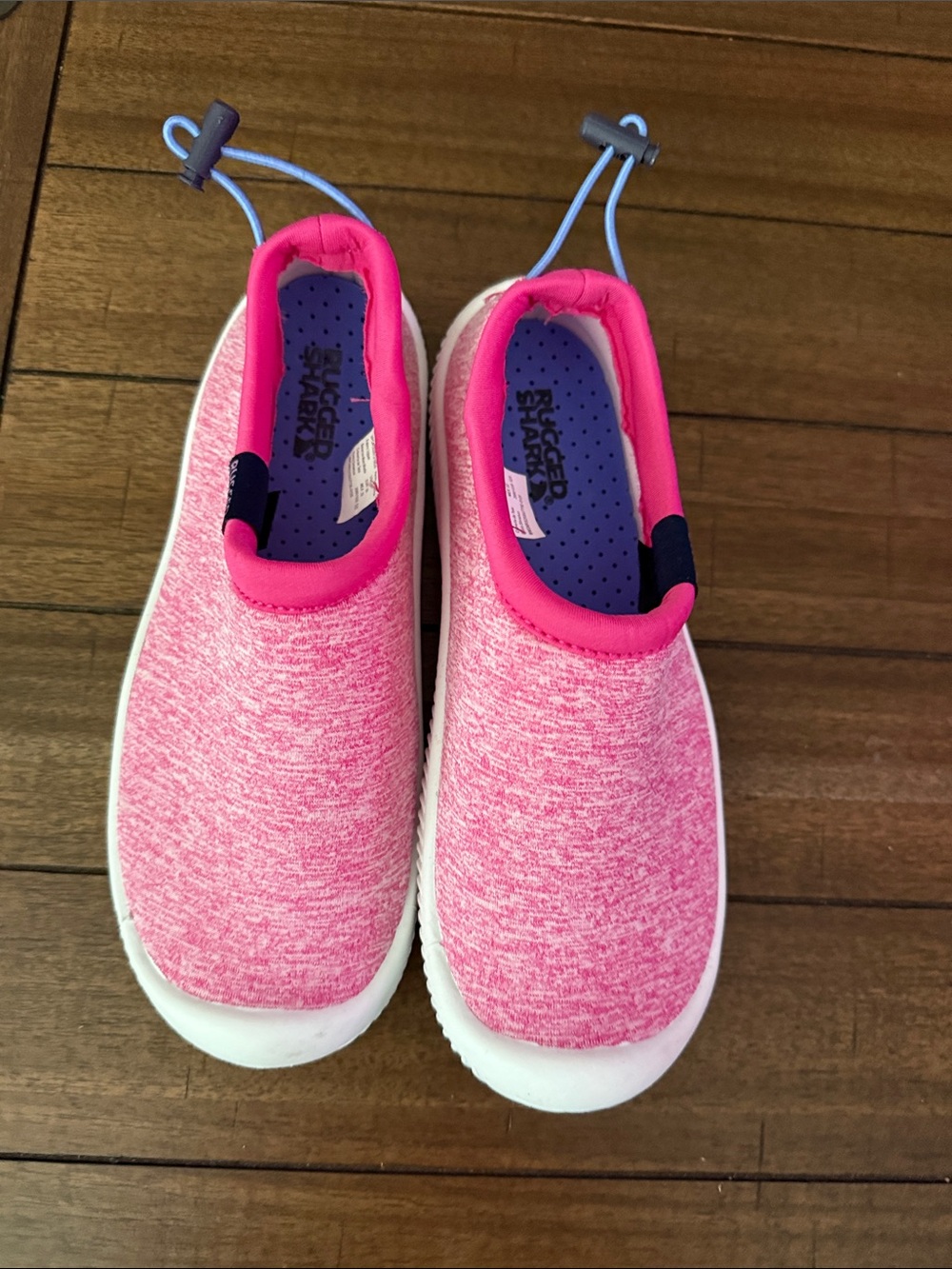 Rugged Shark Pink Slip-On Water Shoes for Kids